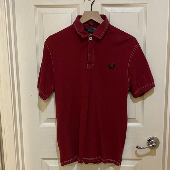 Buffalo David Bitton-Brick Red-Polo‎ Shirt-Size Large - Picture 1 of 9